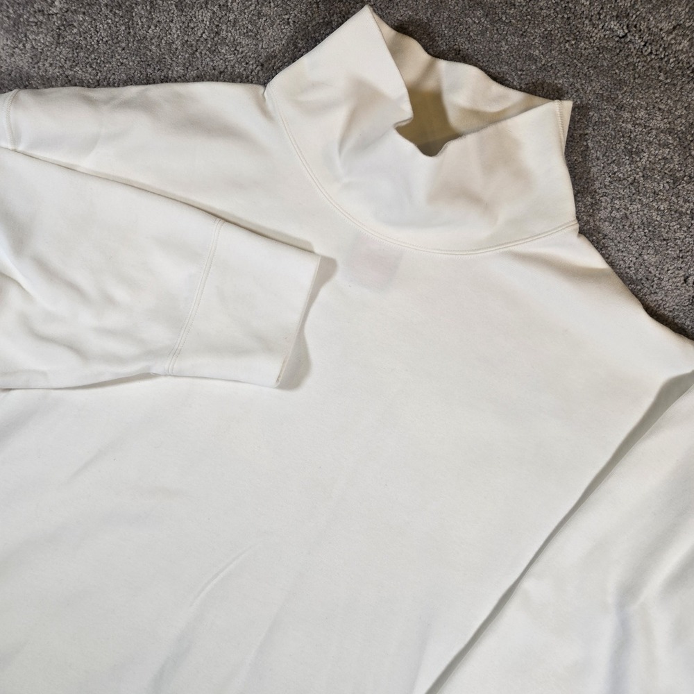 Nike Tech Fleece Oversized Turtleneck White Sweatshirt Men's Size XL